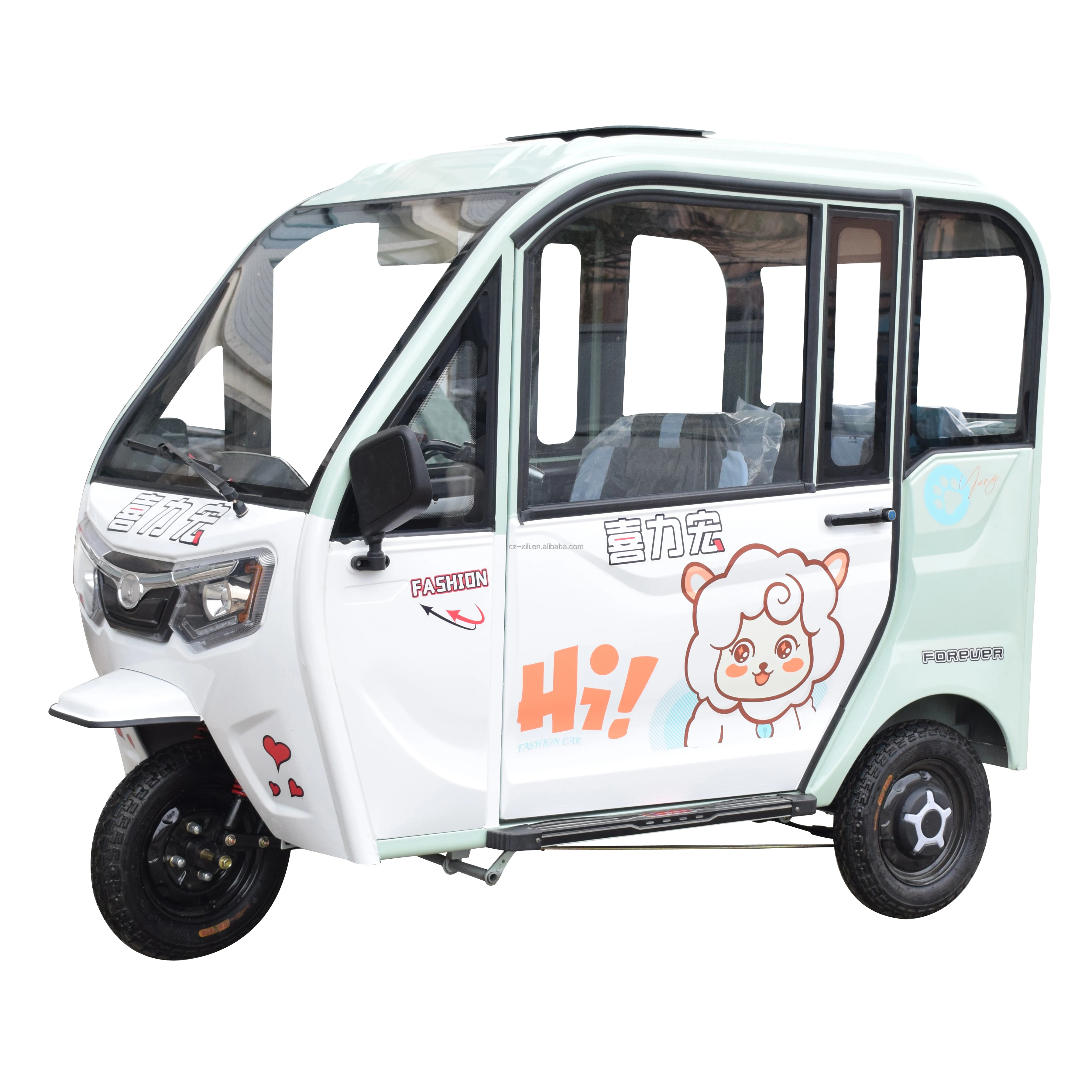 Electric passenger sales closed tricycle price