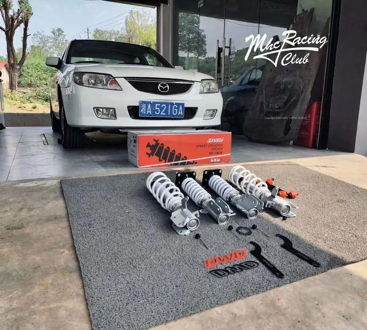 Mazda 323 BJ 1998-2003 32 adım ayarlanabilir mono-tüp coilover