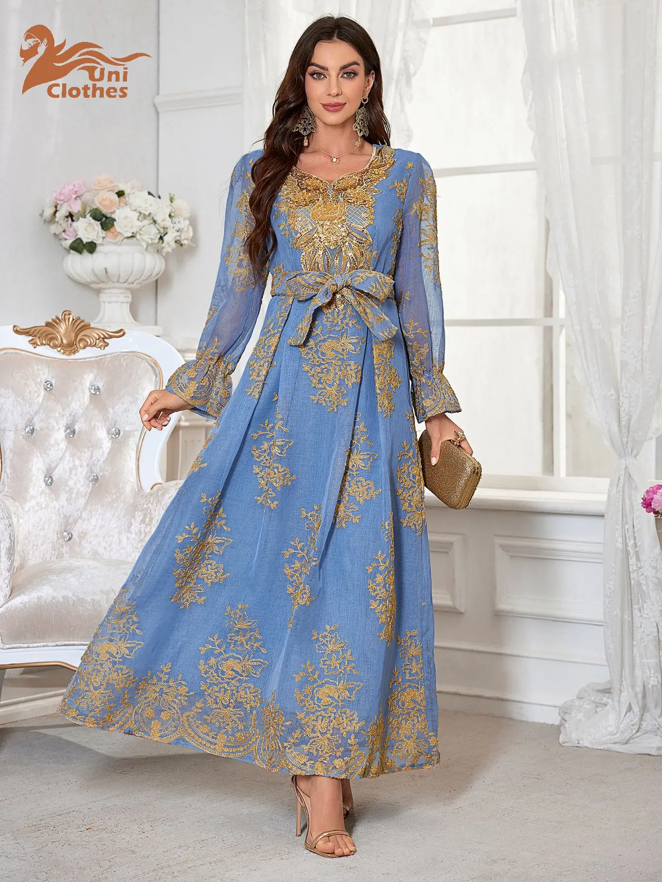 plus size lace up dress pretty OAKLYN|Plus Size Lace-Up 3/4 Sleeve Chiffon Bridesmaid Dress
