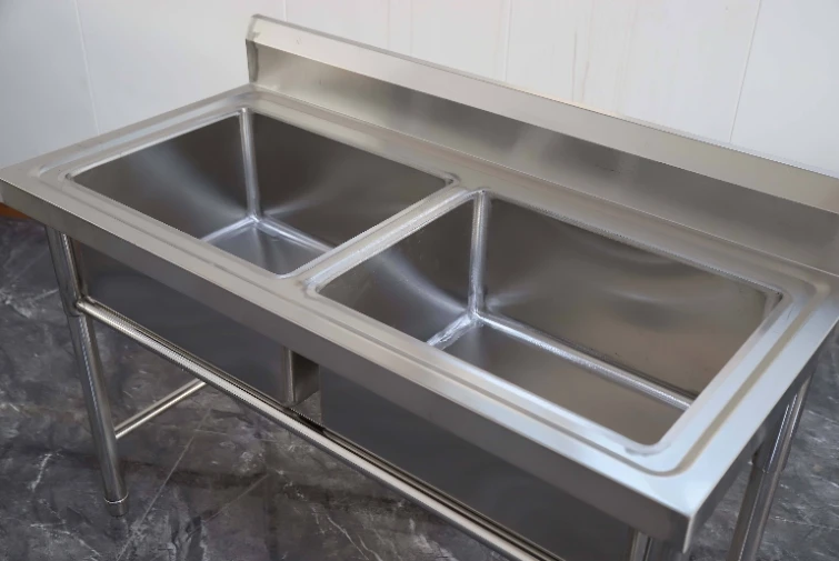 kitchen Outdoor Laundry Basin Restaurant Drainboard Single Sinks Stainless Steel Hand Wash Kitchen Sink manufacture