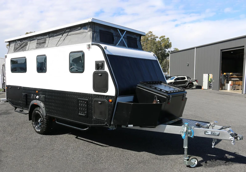 Caravan Pop Top Corner Steady Caravan With Box Aluminium Frame Inside Onepiece Composite Wall