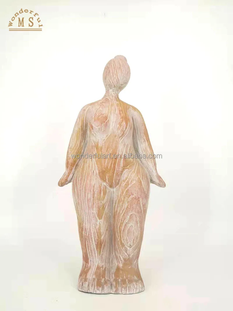 Kawaii Polistone fat woman figurine fat lady statue art resin craft gift Cabinet home decoration table craft desktop ornament