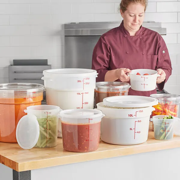 PC Clear Round Polycarbonate Glass Food Storage Container