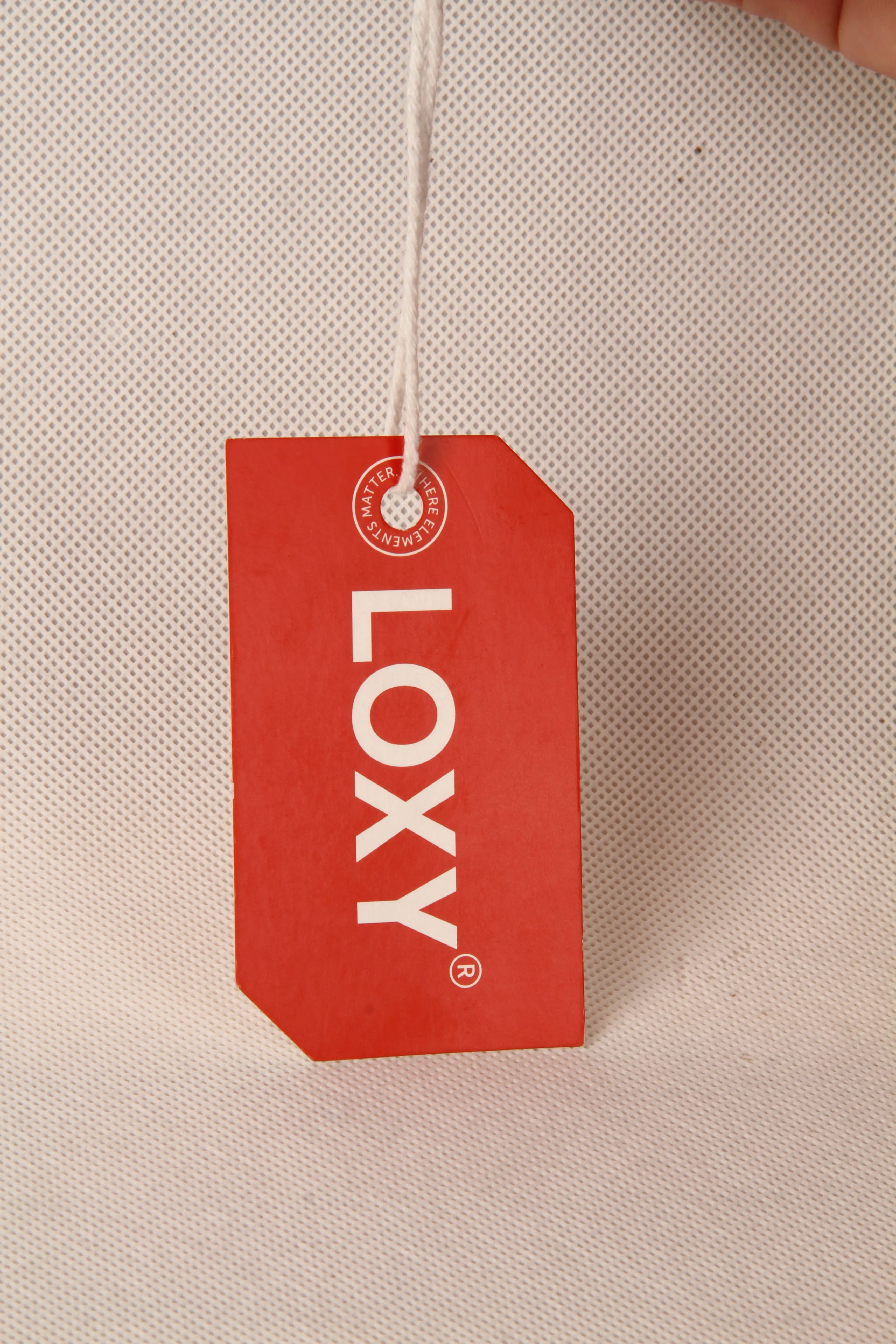 Custom swing hang tags designs clothing garment t logo tag