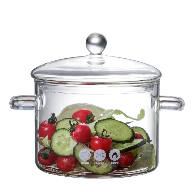 Heat-Resistant High Borosilicate Glass Handmade Cookware Set