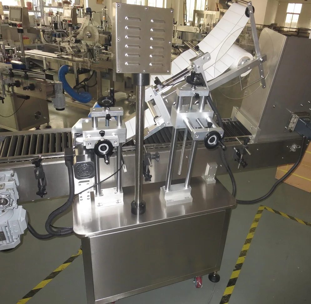 YIMU YM215 Full Automatic 10ml 20ml Bottle Open Pre Roll Tube Sticker Labeller Horizontal Vial Ampoue Labeling Machine