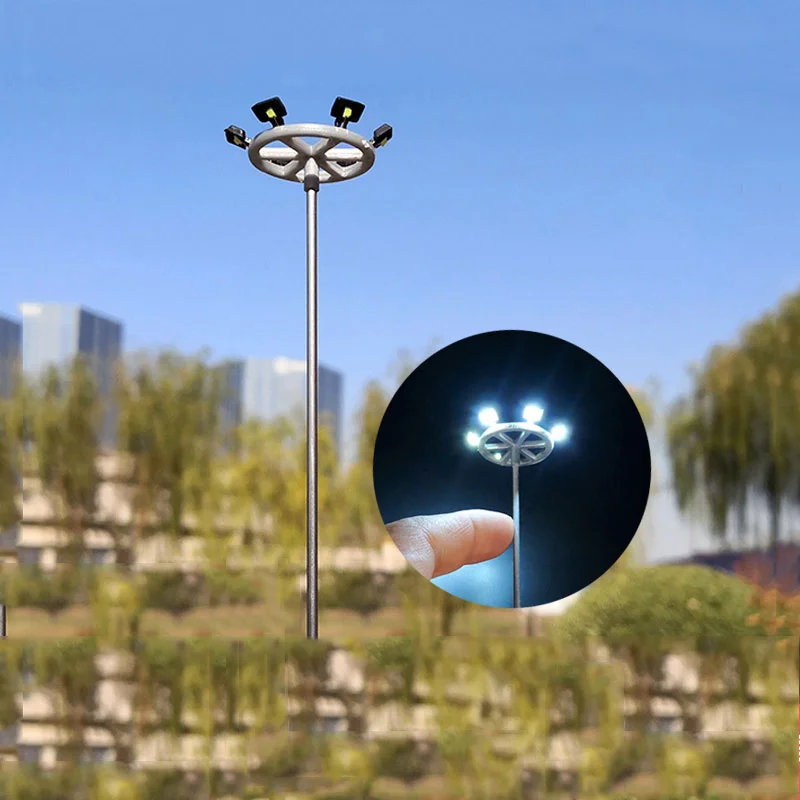 1:87 HO 100 весы 3V 12V светодиодные фонари таблица песка здания спортивные тканая квадратная декоративная лампа для Модель поезда железнодорожный раскладка клавиатуры