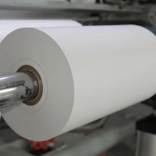 Custom 85gsm 120gsm Kraft Paper PE C2S Silicone Coated Laminated Papers Printing die-cutting Industry Release Paper Jumbo Roll