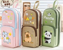 Three-layer Stationery Box Spacious Waterproof Pencil case Essential for School