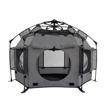 Hexagonal Frame Pet Tent with Thickened Design for Outdoor Camping & Foldable Furniture