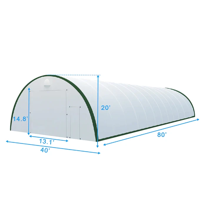 pvc heavy duty industrial shelter tent warehouse for coal large equipment storage parking machine canopy shed-6