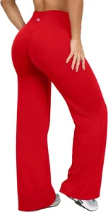Yoga Pants Women High Waist Stretch Casual Soft Straight Leg Bottoms