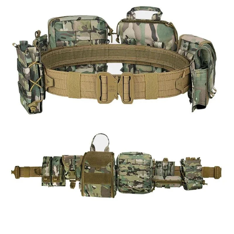 Premium Adjustable Multifunctional Tactical Girdle Outdoor Duty Hunting Waist Pack Tactical Belt Outdoor Tactic Waist Belt