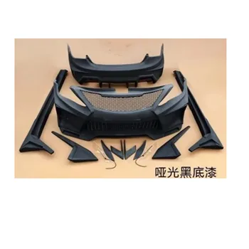 matte black Body Kit front Rear bumper Grill Mask Assembly for Hyundai Sonata 8 upgrade EX style tail wing side skirt