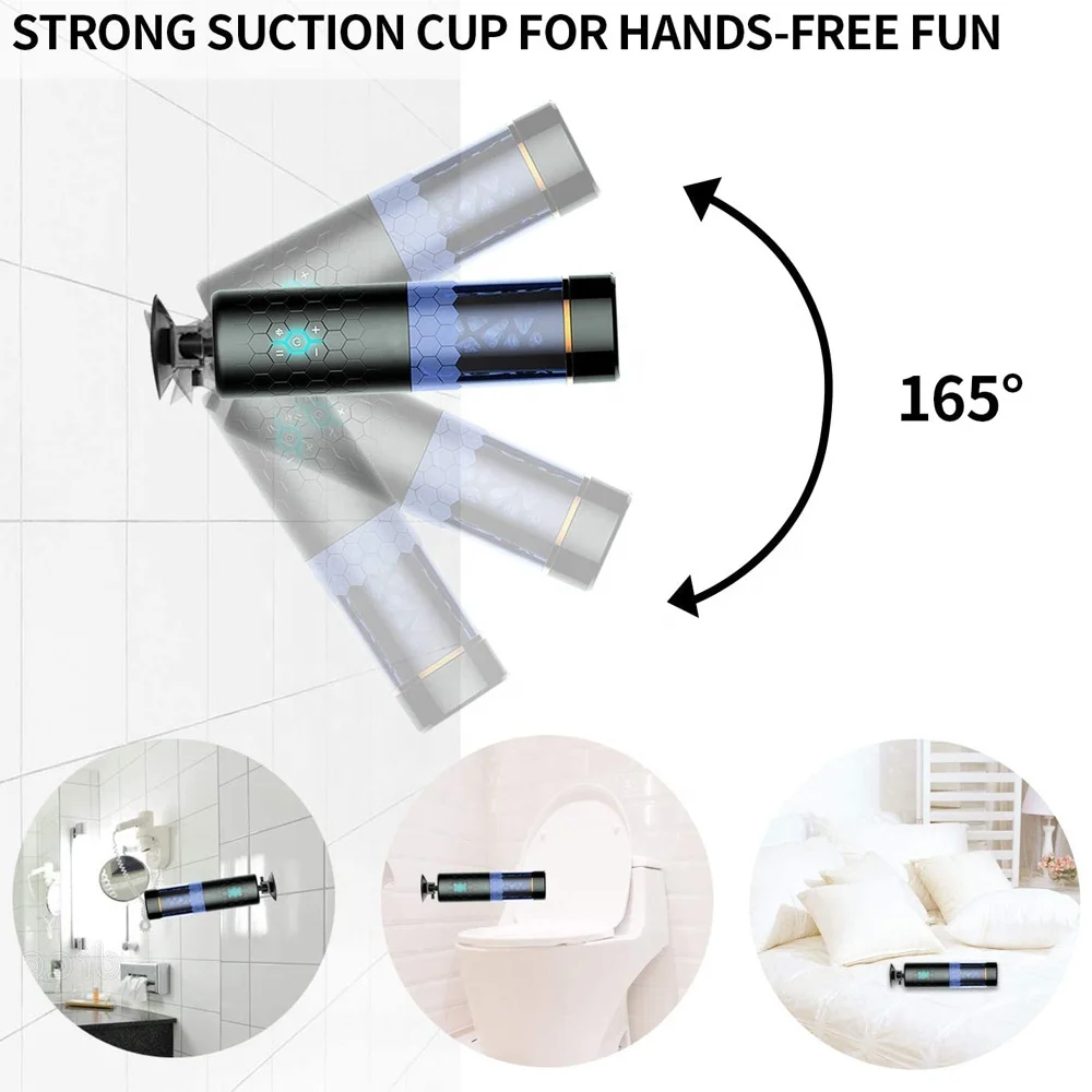 Interactive Electric Masturbator Automatic Piston Telescopic Rotation Male Masturbator with 3D Realistic Vagina