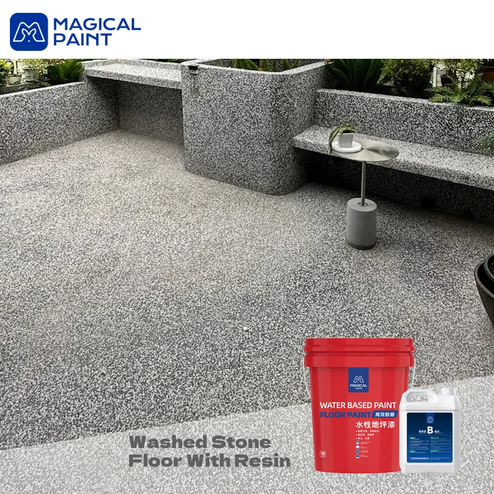 Resin Bound Kit Epoxy Car Parking Resin Bound Aggregate Premix Pre Mixed Washed Stone for Floor Resin Wash Stone Floor