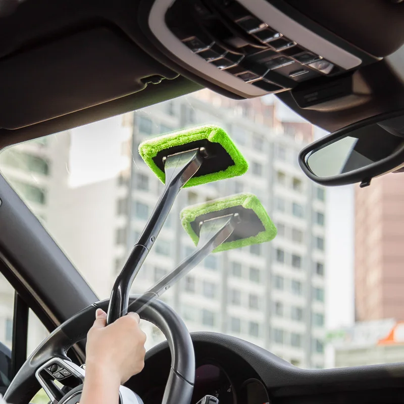 Windshield Cleaning Tool Windshield Cleaning Wand Auto Window Cleaner with Detachable Handle