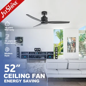 1stshine Ceiling Fan Energy Efficient High Airflow Remote 6 Speeds Smart Ceiling Fan with Wood Blades