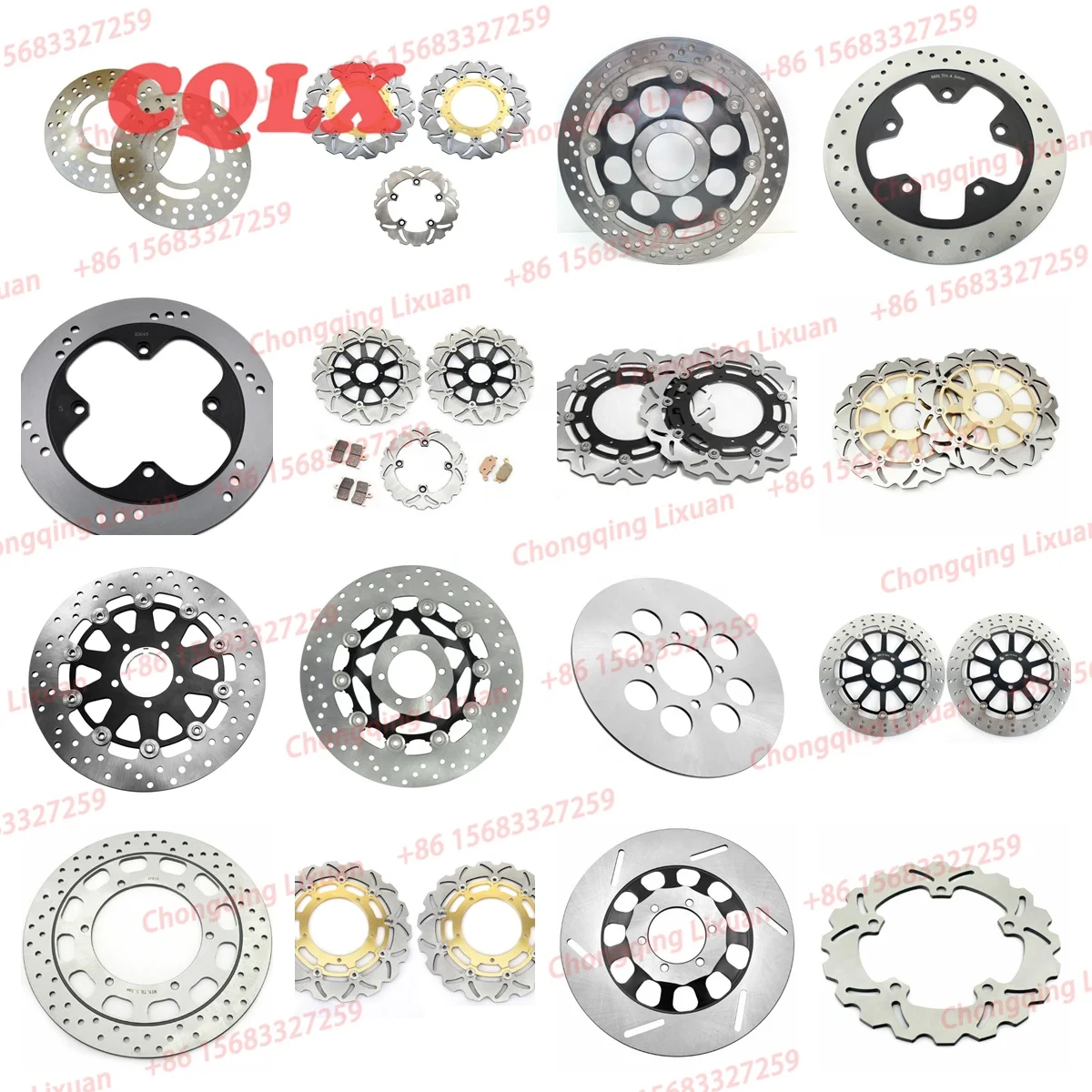 Motorcycle Part Disc Brake Front 240mm Motorcycle Disc Brake Kit for Kawasaki GPZ250 GPZ305 KH100 KH125