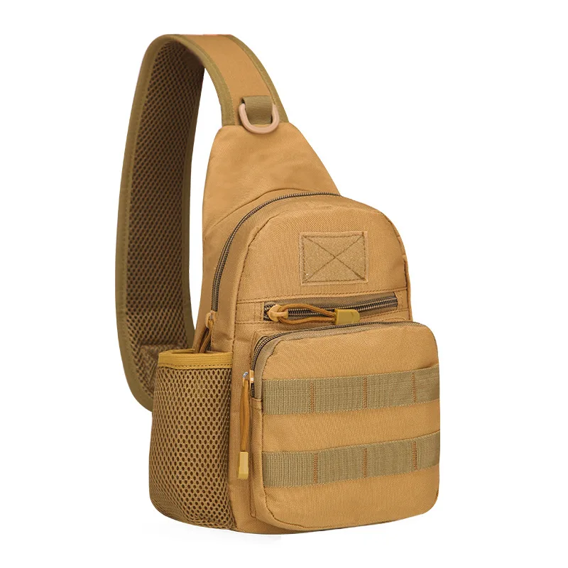 Sac Poitrine/bandoulière Khaki Nylon Imperméable - Pour Homme, Sport Randonnée, Neuf Avec étiquettes