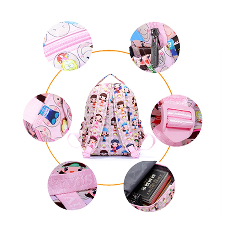 Printing Custom New Design Korean Cute Backpack Primary Child Cartoon Japanese School Bag