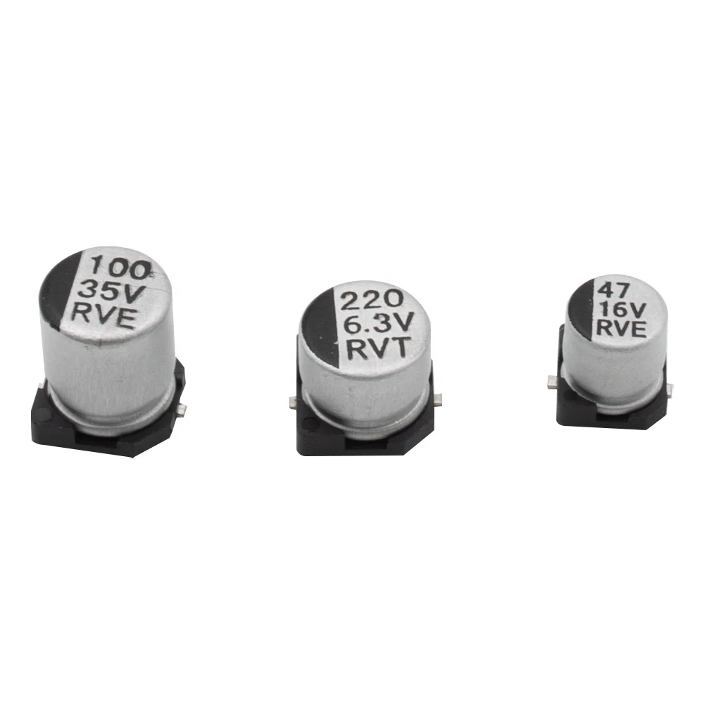 100uF 50V SMD アルミニウム電解コンデンサ高密度 PCB 表面実装用新品