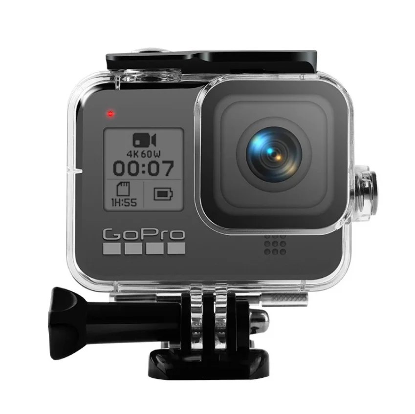 Underwater Waterproof Case For Hero 8 Housing Shell For Gopro Hero8 Black Hard Protective Cage Case Sports Camera Accessories Buy Waterproof Case For Hero 8 Housing Shell For Gopro Waterproof Case For Hero