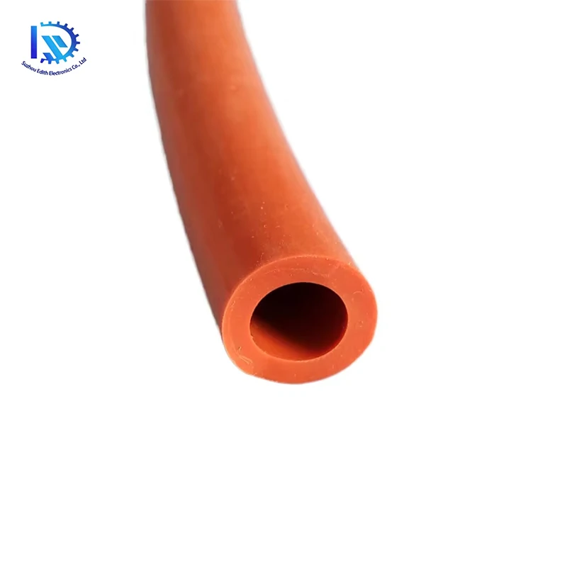 High-Temperature Resistant Water Pipe, Elastic Hose, Anti-Aging Insulated Rubber Tube, Customizable Processing Red Silicone Tube