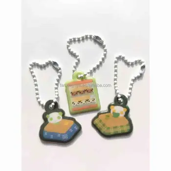 Factory Cheap Promotion Gift Custom Plastic Key Chain Puffy Charms Customised PVC Keychains