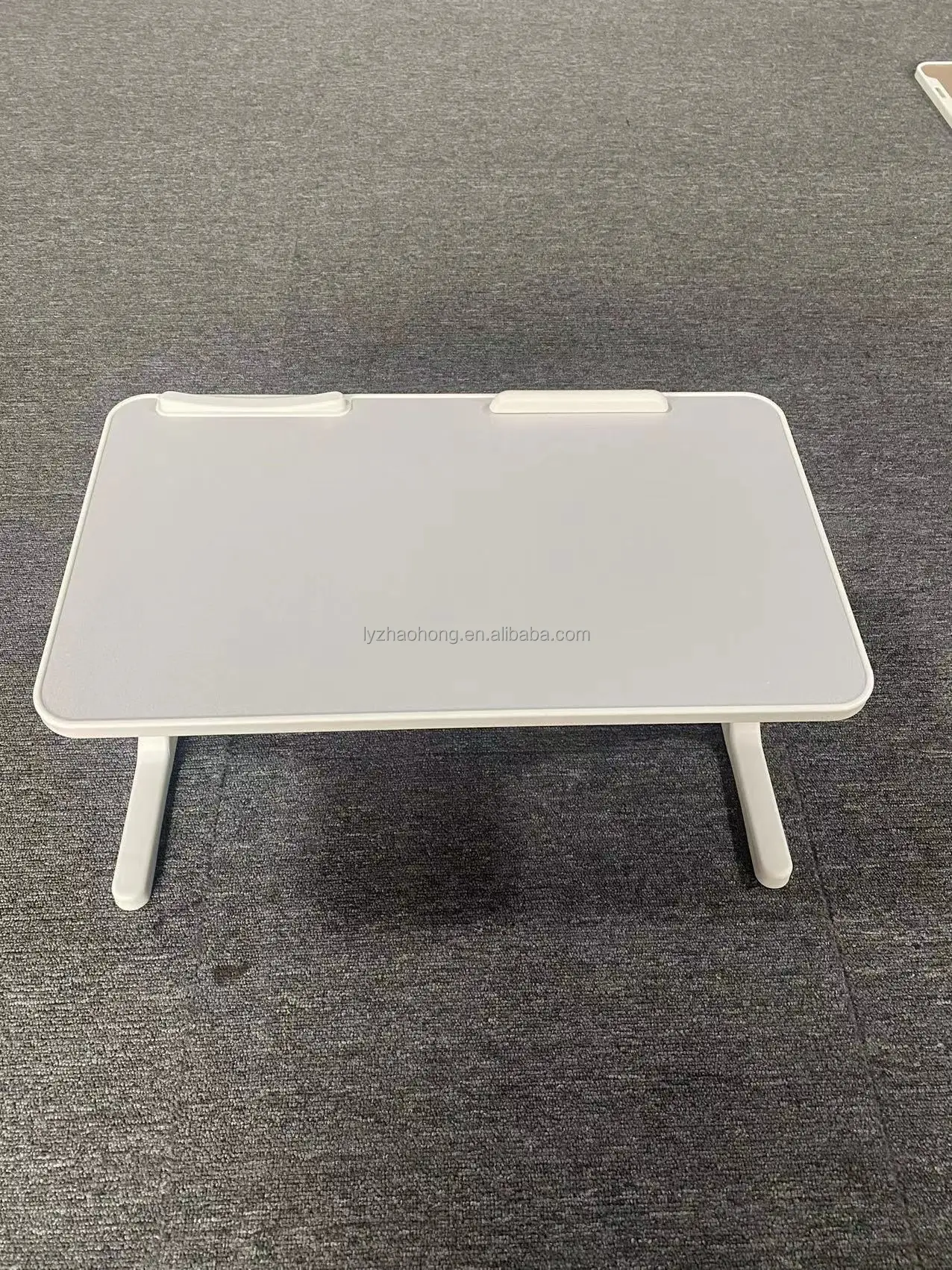60X40CM Aluminum Alloy Folding Computer Desk Stand Bed Folding Computer Desk Adjustable Height Folding Computer Desk