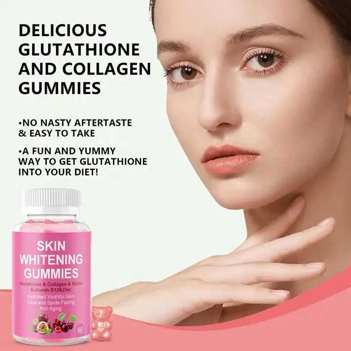 Skin Whitening Gummies - Natural Glutathione & Collagen