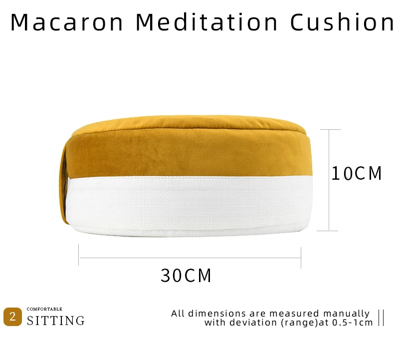 Customized Round Zafu Meditation Seat Cushion Dropshipping Wholesale Yoga Bolster Buckwheat