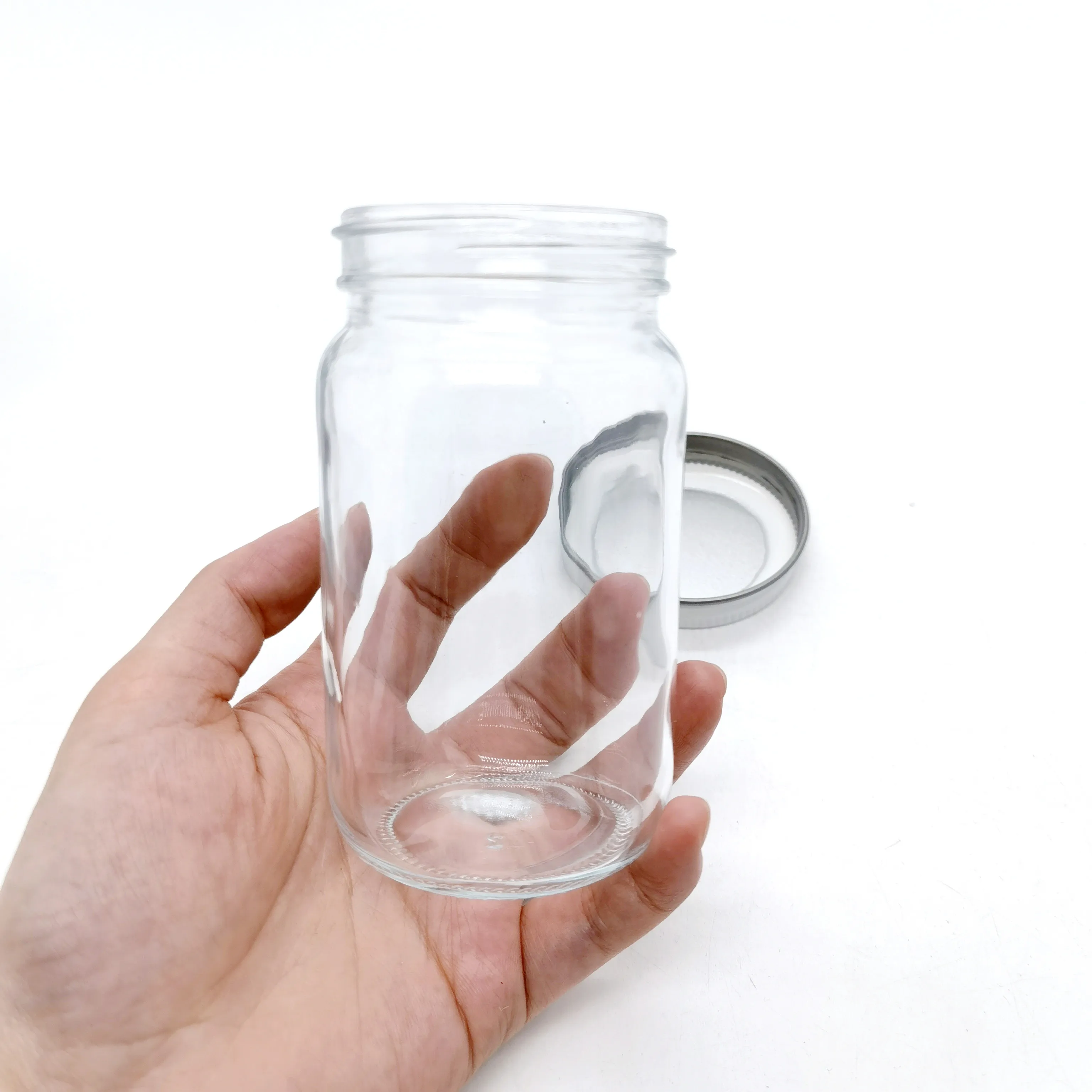 Glass Mayo Jar 4 Oz 8oz 12 Oz 16 Oz 32 Oz 300ml Glass Mason Jar With Metal Lid Wide Mouth