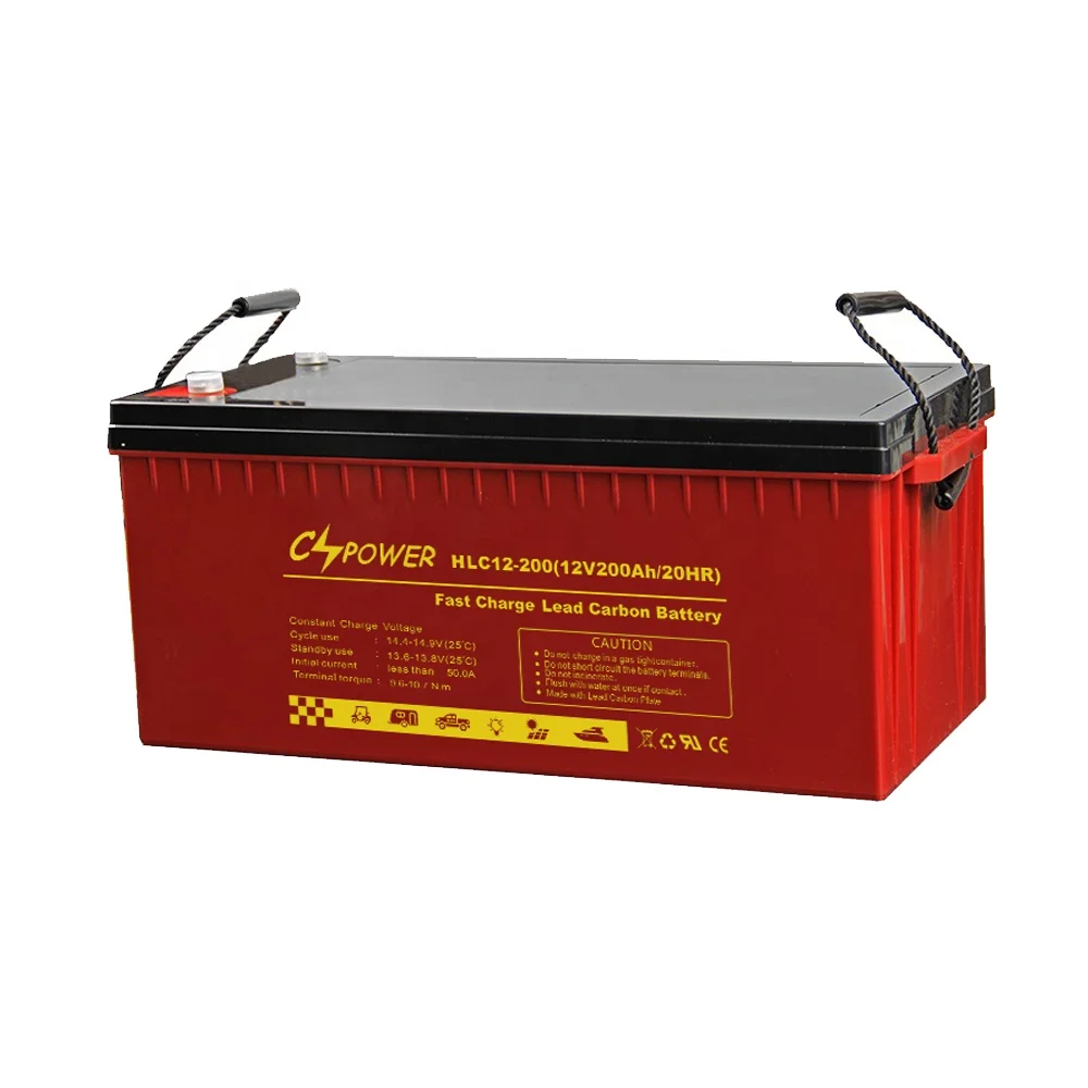 Cspower Lead Carbon 12v 200ah Long Life Fast Charge Deep Cycle Solar Battery Buy Battery Solar Battery Deep Cycle Solar Battery Product On Alibaba Com