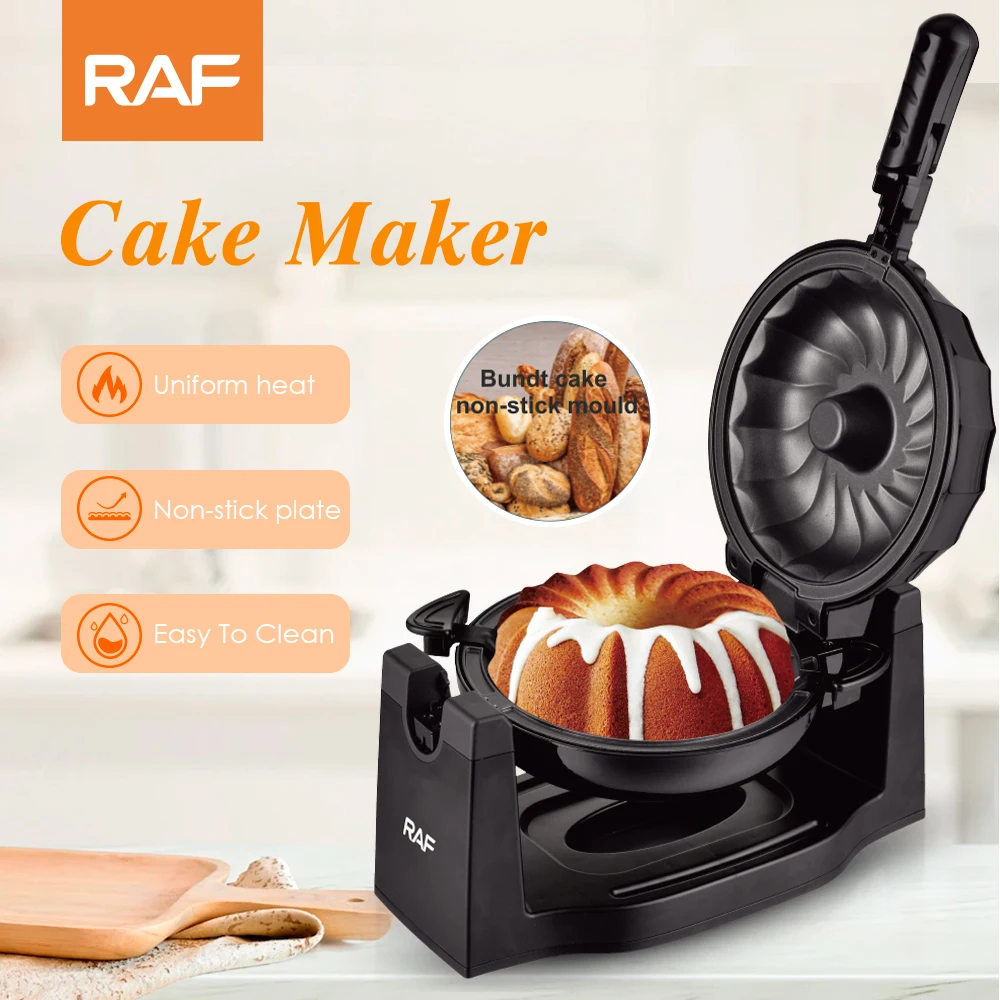 Newest Quality Electric Rotating Lava Bundt Cake Maker Rotated Bundt Cake Maker