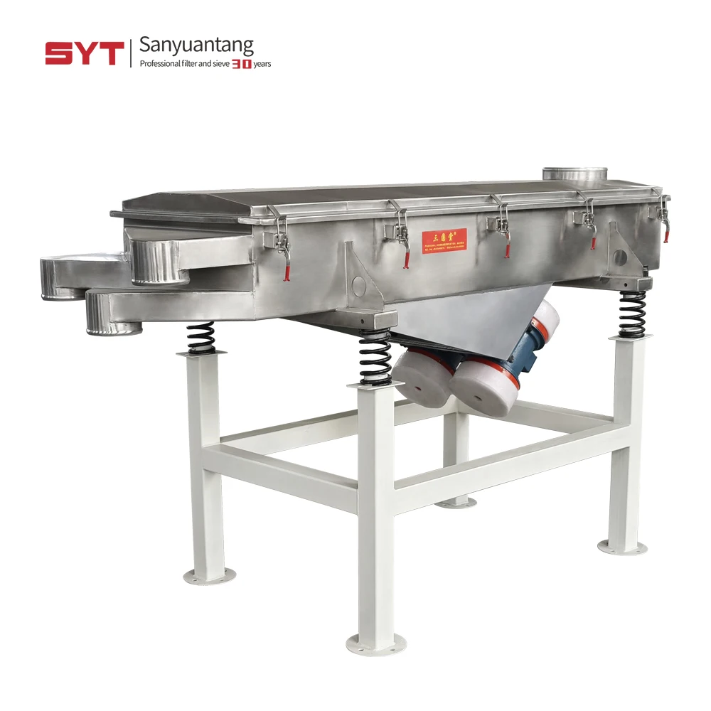 High Capacity  Linear Vibrating Screen Baobab Powder Processing Sieve Machine