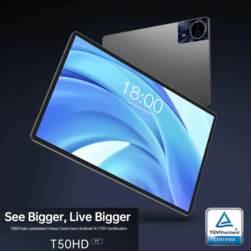 Original Teclast T50HD Tablet PC 11 Inch, 6GB RAM, 256GB Storage