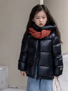 Custom Oem Logo Boys and Girls Clothing Winter Coats Down Padded Parka Puffer Jacket Wear Faux Down Jackets Clothes for Kids
