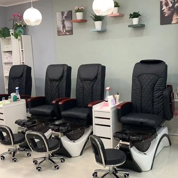 high quality professional wholesale manicure and spa pedicure chair for nail salon 2024