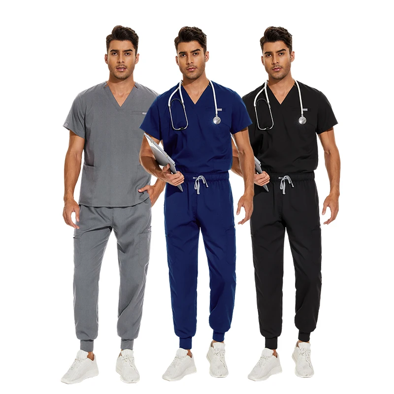 Customize Fashionable Hospital Uniform Top Stretch Scrub Sets Women