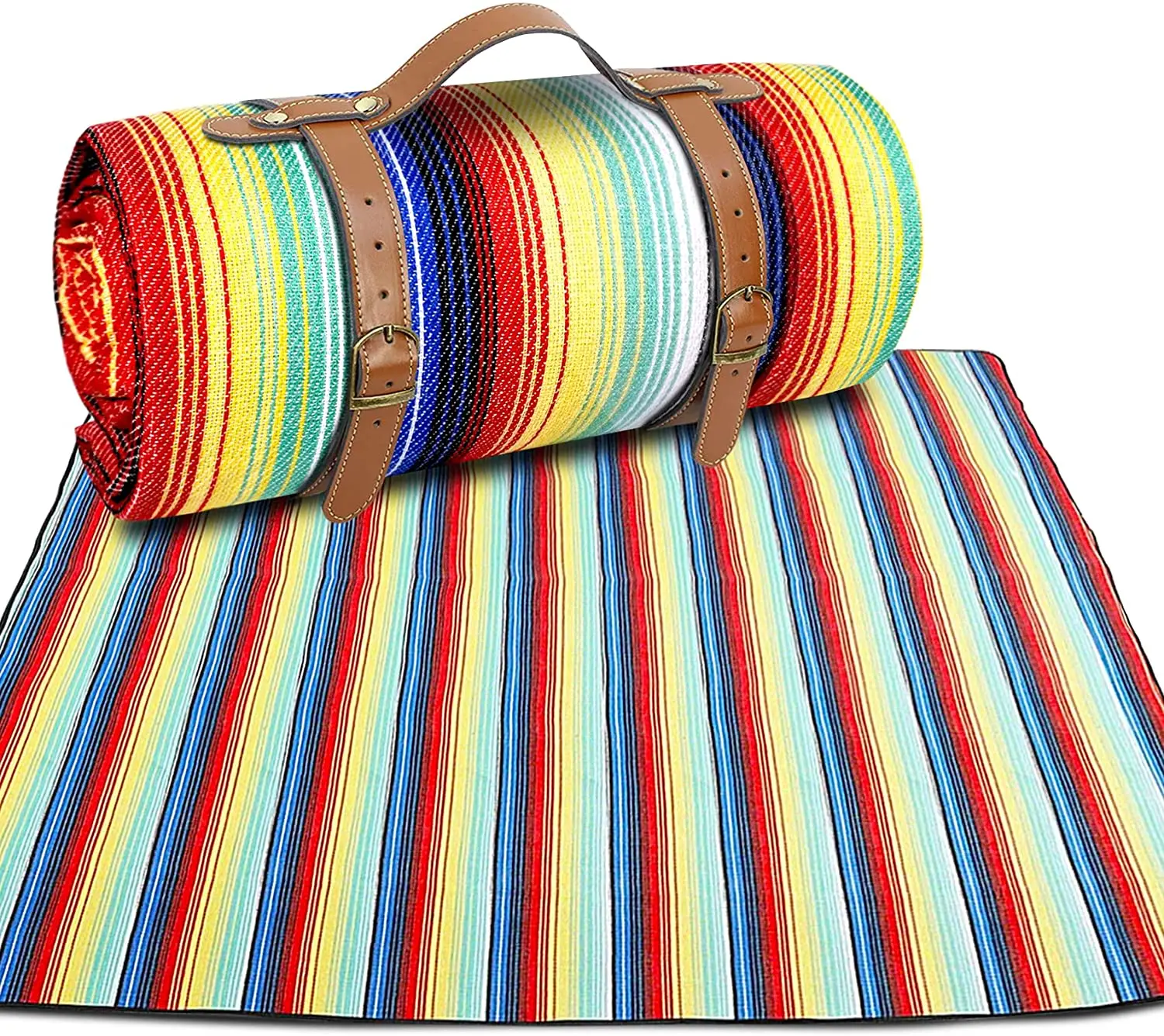 Portable Lightweight Picnic Camping Mat With 3 Layers Waterproof Roll