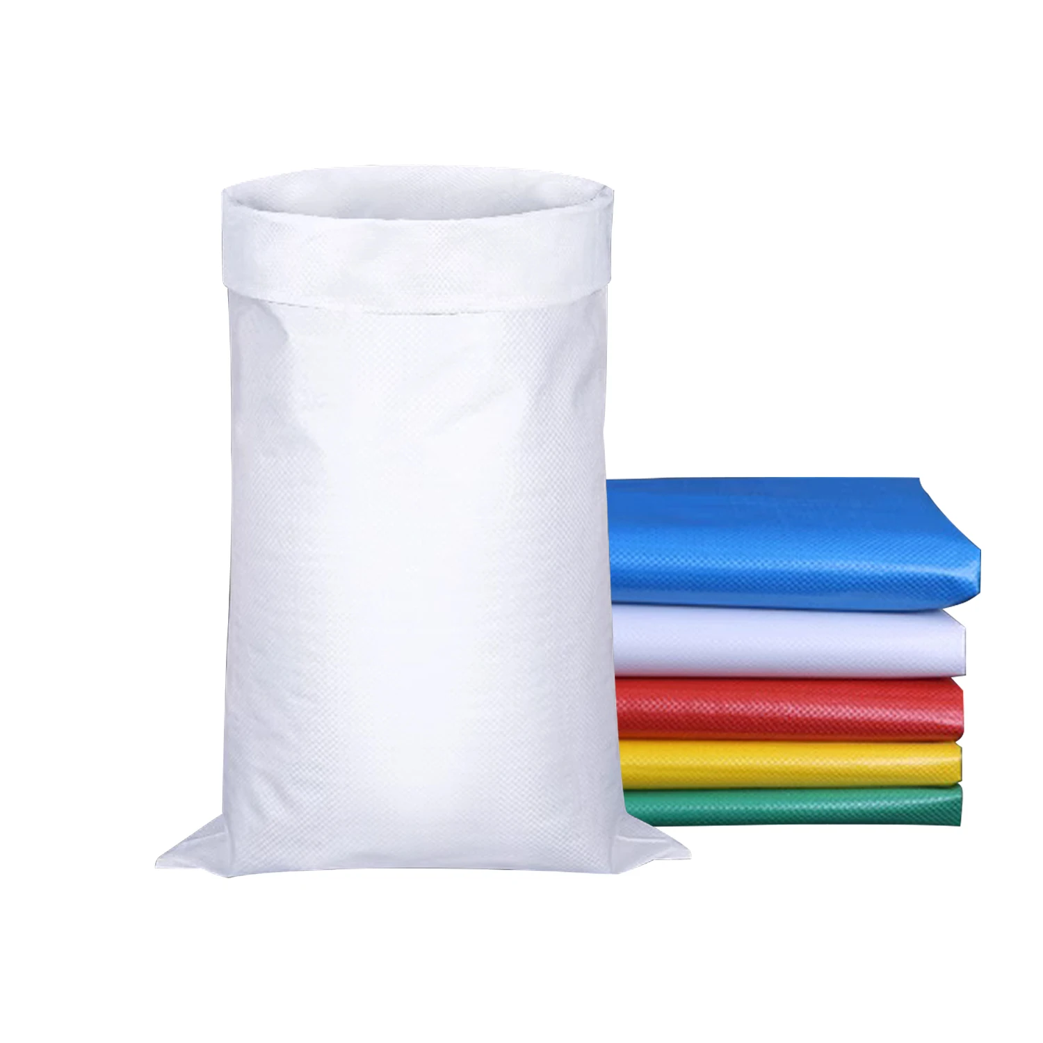 Chinese Factory Manufacturer Colorful Small Sacks 25Kg 50Kg 100Kg  Polypropylene Rice Sack Laminated PP Woven Bag