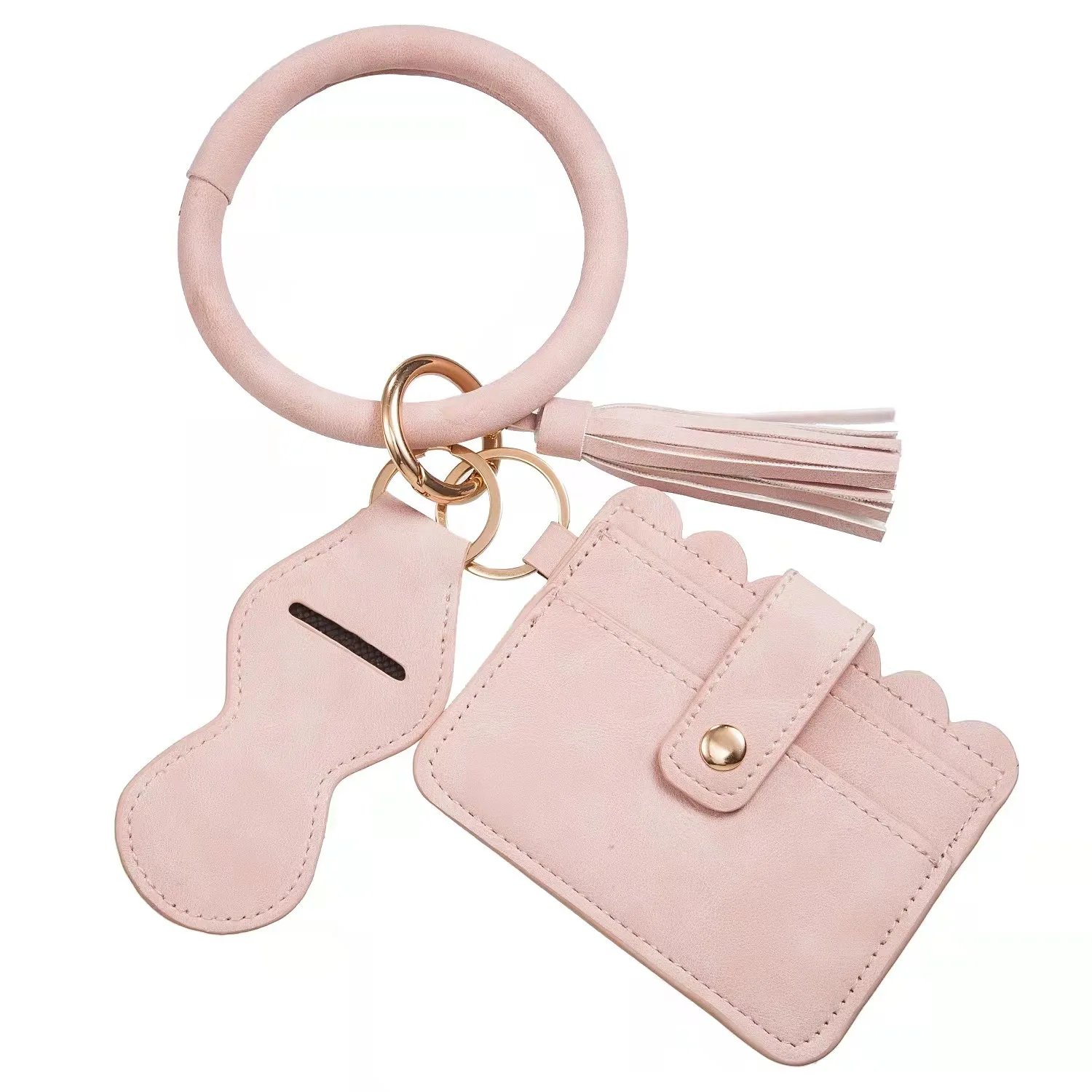 Keychain Leather Luxury Lipstick Bag