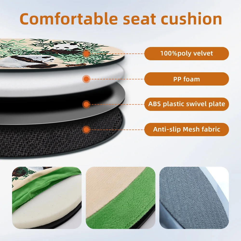 Waterproof Swivel Seat Cushion Durable Rotating Pad Back Support Easy - product detail 4