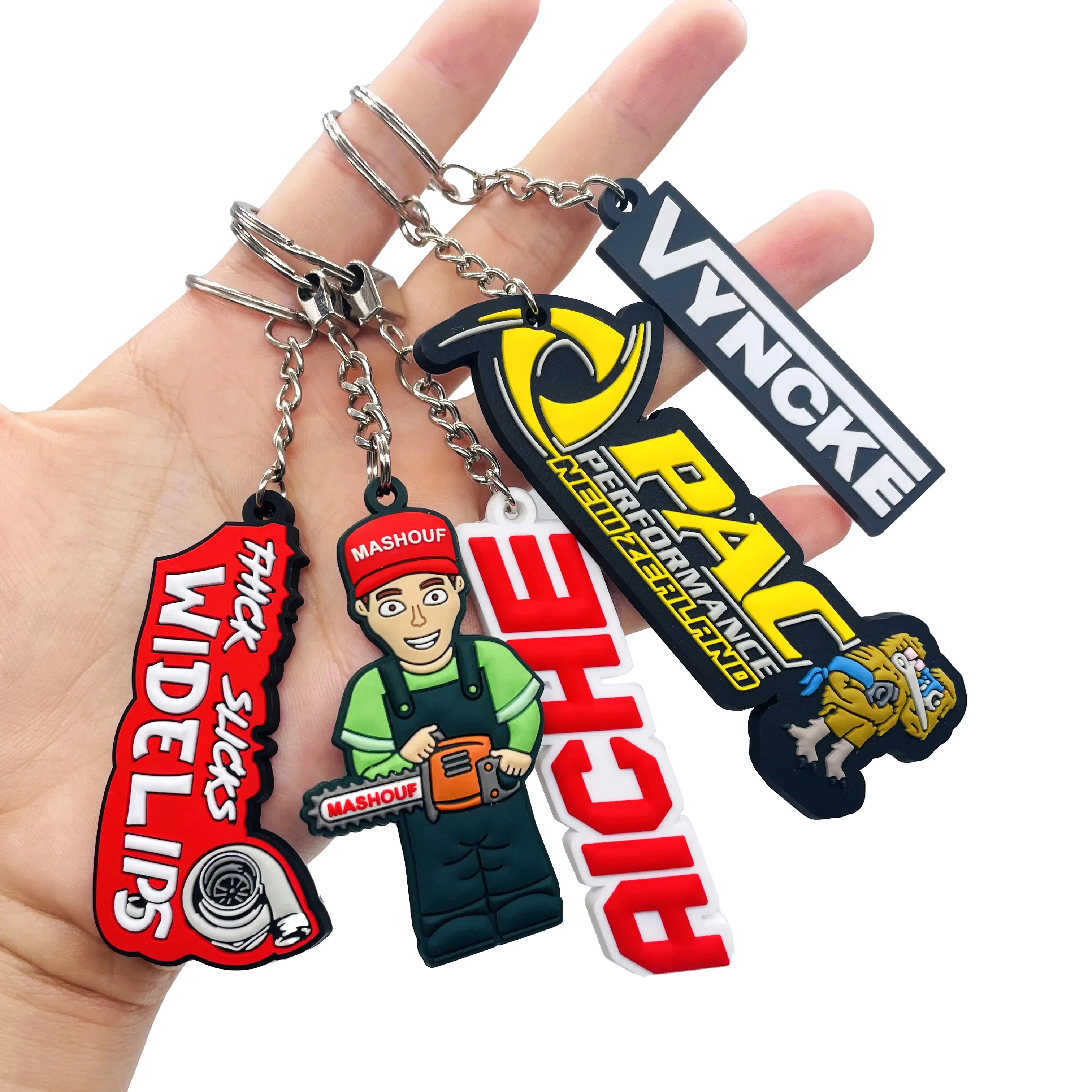 Custom 2d Soft Pvc Keychain Key Chain logo Soft Rubber Keychains Silicone Keyring Rubber Personalized 3d Customized KEY CHAIN