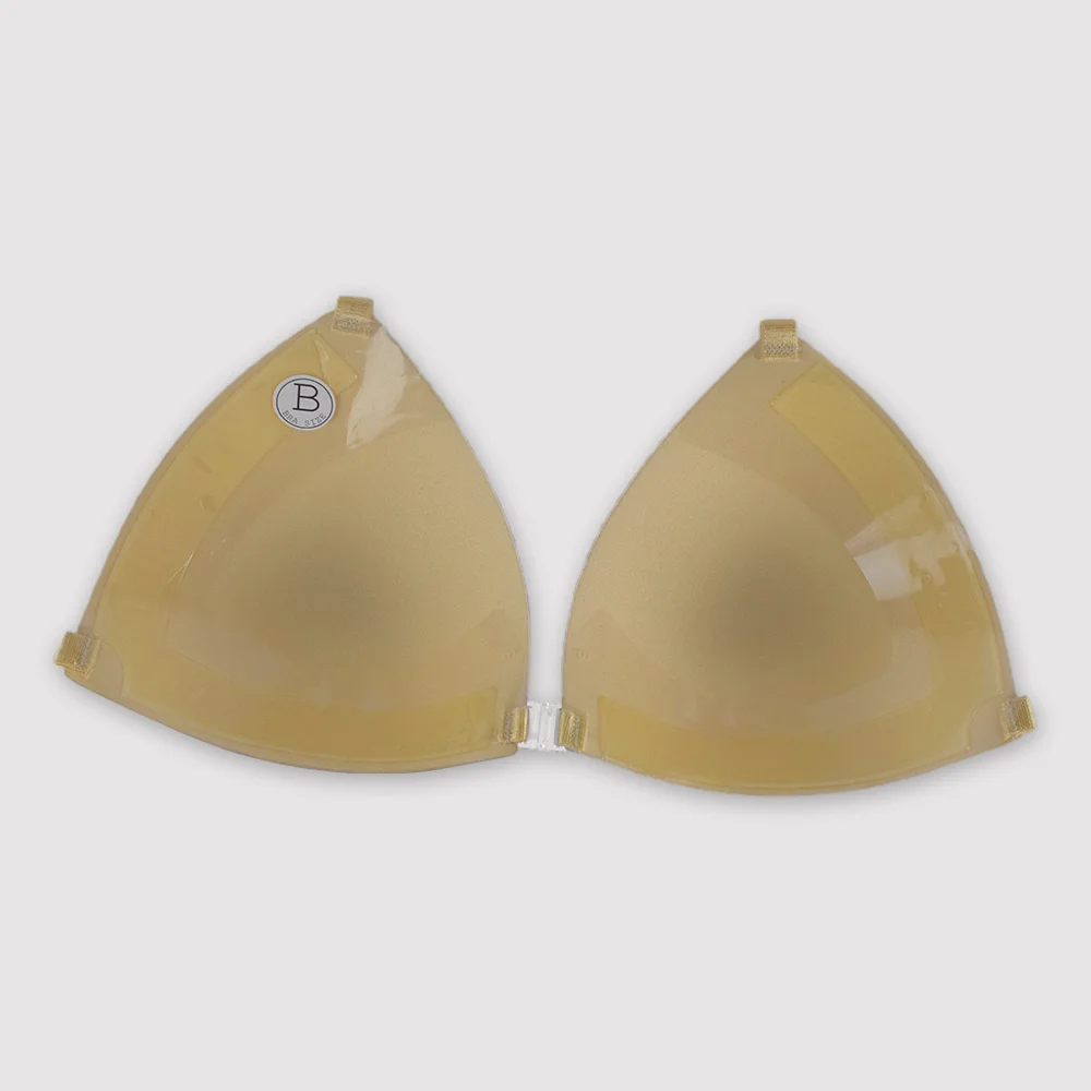 Sexy Triangle Invisible Wire Free Bra with Transparent Strap Matching Bra and Panty Set Breathable Bralette & Thong Set