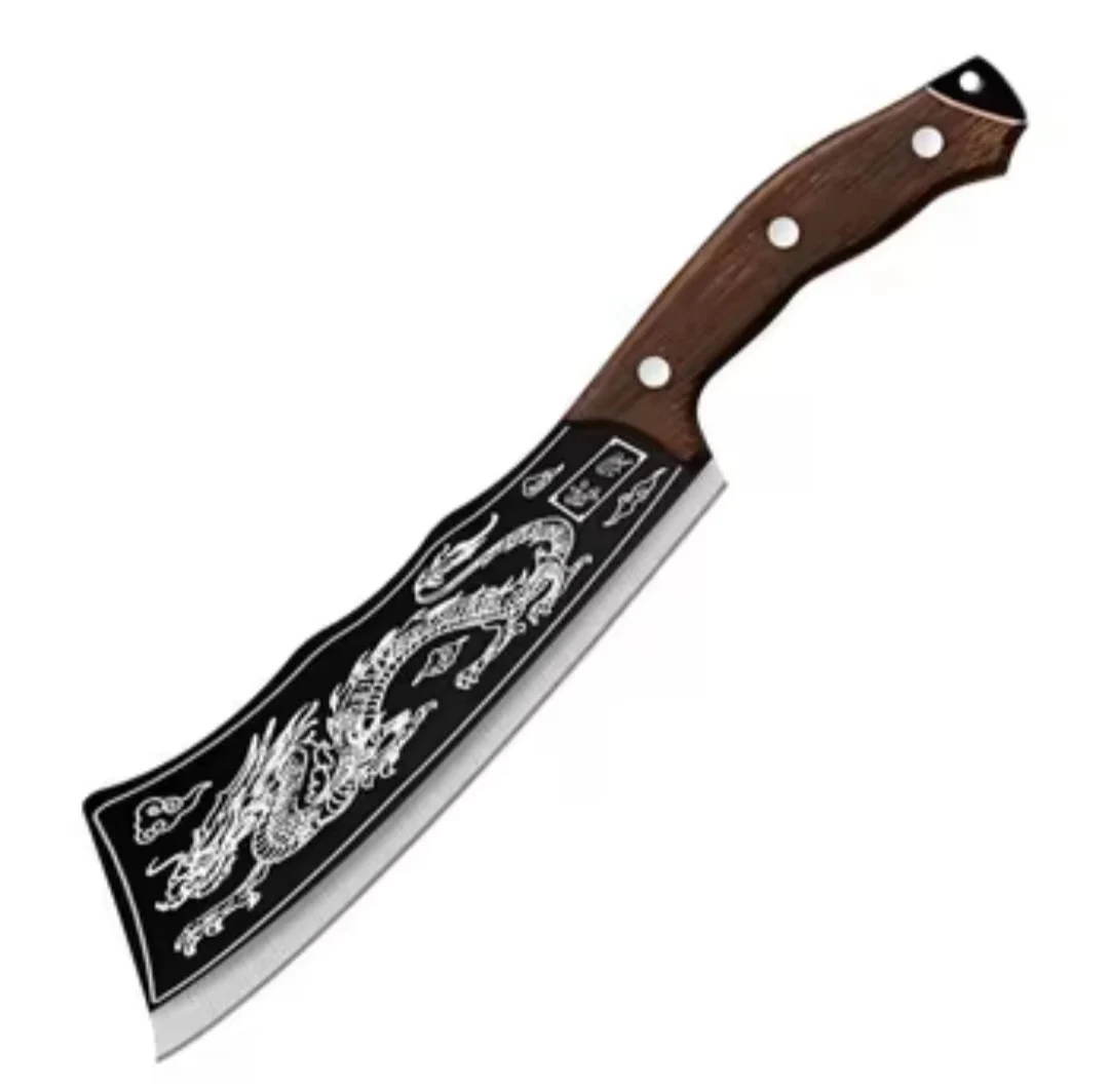 Dragon Butcher Knife Ultra Sharp Chef Knife Hand Forged Meat Cleaver