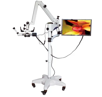 ENT surgical microscope monitor image micro ear nose throat operation tilted binocular for ophthalmic surgery optional