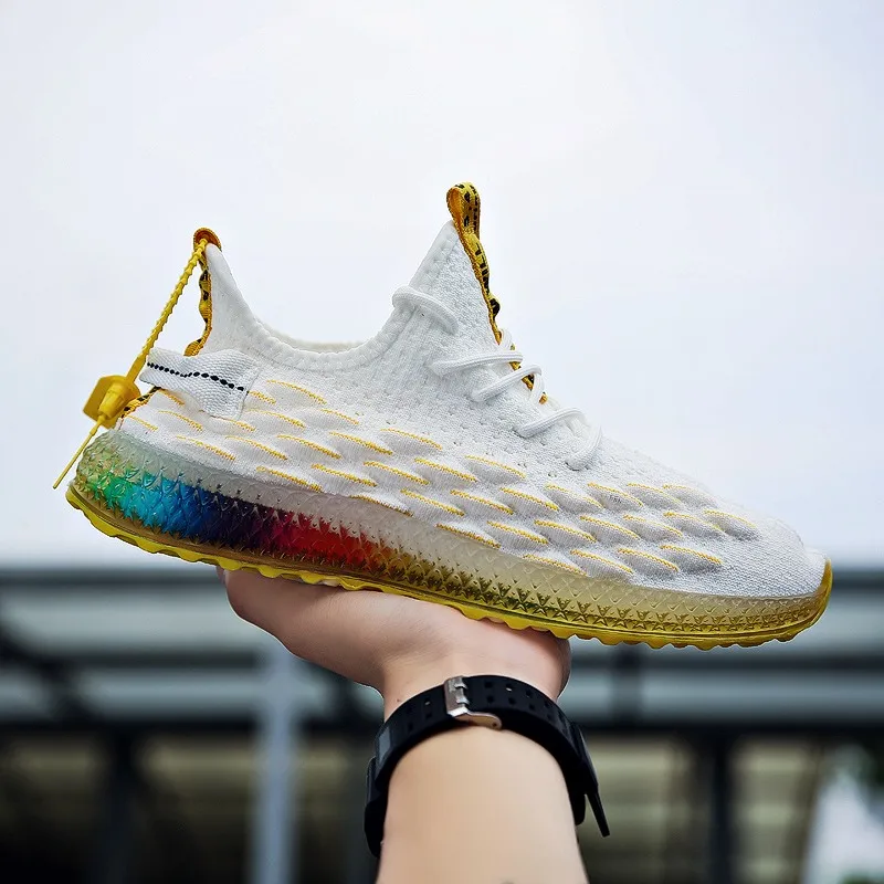 Спортивная обувь больших размеров; Модная мужская повседневная обувь; Модная удобная дышащая обувь; Zapatillas; Новинка; Высококачественная обувь для бега с рыбьими весами; Сезон осень