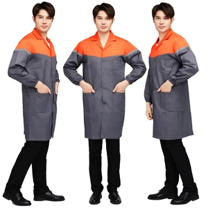 Wholesale Custom Unisex Long Sleeve Labor Protection Clothing Warehouse Workwear Coat Worker DustProof Work Clothes